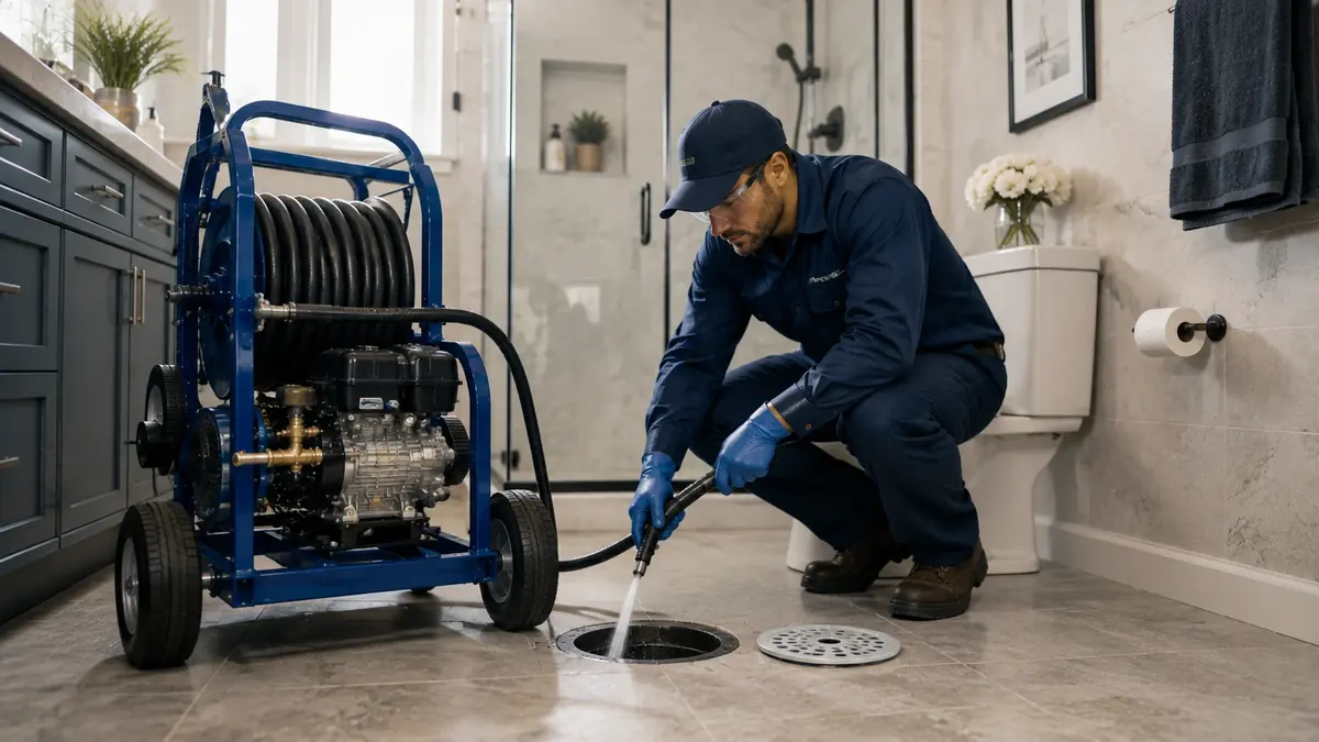 Bathroom Drain Hydro Jetting in Orinda