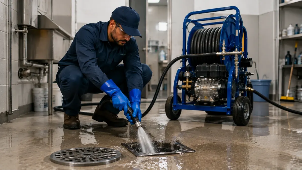 Floor Drain Hydro Jet Cleaning in Orinda
