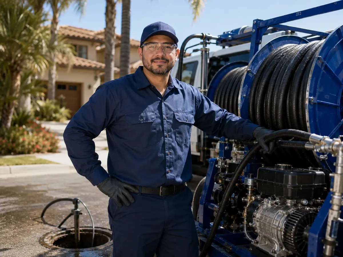 Hydro jet sewer cleaning in Orinda