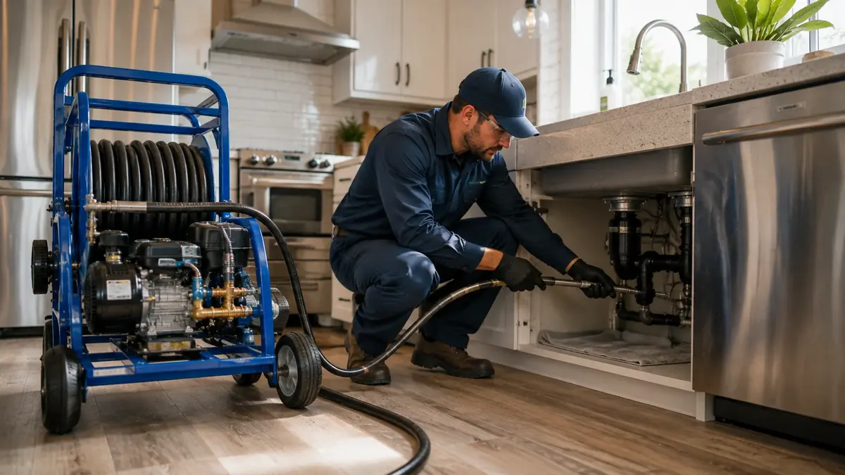 Kitchen Drain Hydro Jetting in Orinda
