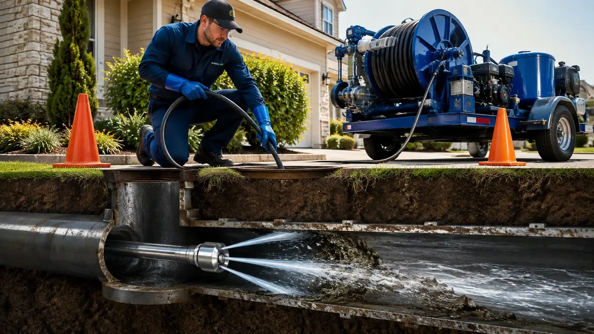 Main Sewer Line Hydro Jet Cleaning in Orinda