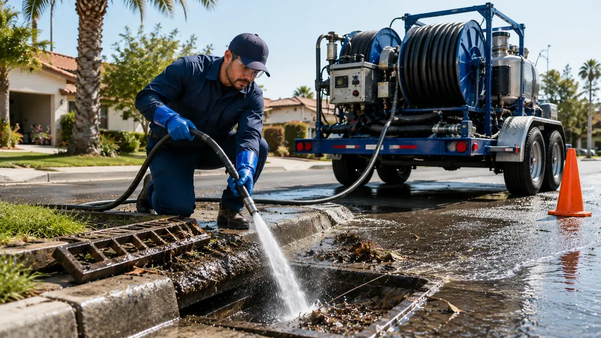 Storm Drain Hydro Jet Cleaning in Orinda