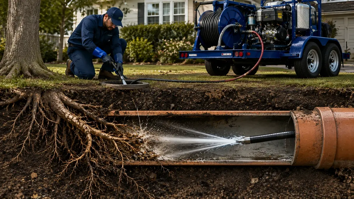 Tree Root Removal with Hydro Jetting in Orinda